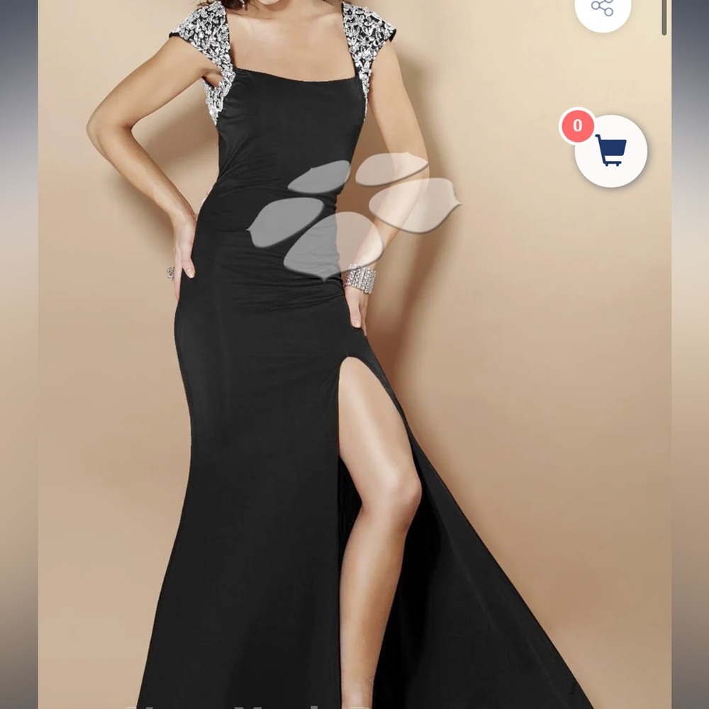 Jovani 1475 Dress - Black Size 2